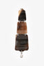 Hermès Brown Buffalo Horn Chain Link Bracelet Size S