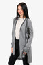 Sportmax Grey Wool/Silk Blend Cardigan Size M