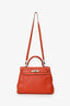 Hermès 2011 9M Salmon Togo Leather Kelly 28 Top Handle with Strap