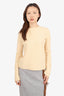 The Row Cream Cable Knit Merino Wool/Cashmere Sweater Size Small