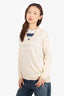 Vince Cream Cashmere V-Neck Sweater Size X-Small