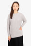 Max Mara Leisure Grey Knit Mock Neck Sweater Estimated Size Small