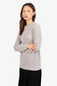 Max Mara Leisure Grey Knit Mock Neck Sweater Estimated Size Small