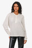 Tom Ford White Cotton Blend Knit Henley Top Size 50 Mens
