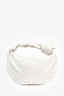 Bottega Veneta White Leather Mini Jodie Bag