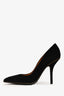 Givenchy Black Suede Pointed Toe Heels with Stud Details Size 36