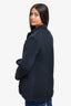Jil Sander Navy Blue Llama Coat Size 36