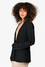 Alexander Wang Black Cut Out Studded Blazer Size 8
