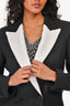 Sandro Black/White Single Breasted Blazer Size 34