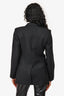 Sandro Black/White Single Breasted Blazer Size 34