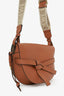 Loewe Brown Soft Calfskin/Jacquard Gate Dual Bag