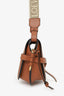Loewe Brown Soft Calfskin/Jacquard Gate Dual Bag