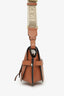 Loewe Brown Soft Calfskin/Jacquard Gate Dual Bag