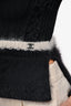 Pre-Loved Chanel™ Black/White Wool Sweater Size 34