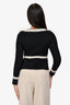 Pre-Loved Chanel™ Black/White Wool Sweater Size 34
