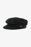 Saint Laurent Black Newsboy Hat Size 55 Mens