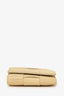 Bottega Veneta Cream Leather Cassette Trifold Wallet