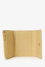 Bottega Veneta Cream Leather Cassette Trifold Wallet