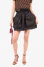 Prada Black Re-Nylon Pocket Front Mini Skirt Size 40