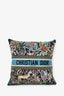 Christian Dior Multicolour Cotton Embroidered Square Pillow