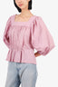 Horses Atelier Purple/White Polka Dot Blouse Size 2