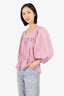 Horses Atelier Purple/White Polka Dot Blouse Size 2