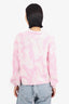 Ellie Mae Pink/White Collard with Neck Sweater Size X-Small