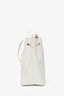Mansur Gavriel White Faux Leather Bucket Bag (As Is)