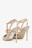 Valentino Nude Cage Rockstud Paten Leather Heels size 38