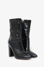 Valentino Black Patent Leather 110mm Ankle Boot Size 38.5