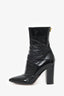 Valentino Black Patent Leather 110mm Ankle Boot Size 38.5