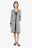 Escada Black/White Tweed Long Cardigan Size 34