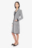 Escada Black/White Tweed Long Cardigan Size 34
