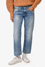 R13 Blue Denim Boy Straight Cropped Leg Jeans Size 28