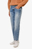R13 Blue Denim Boy Straight Cropped Leg Jeans Size 28