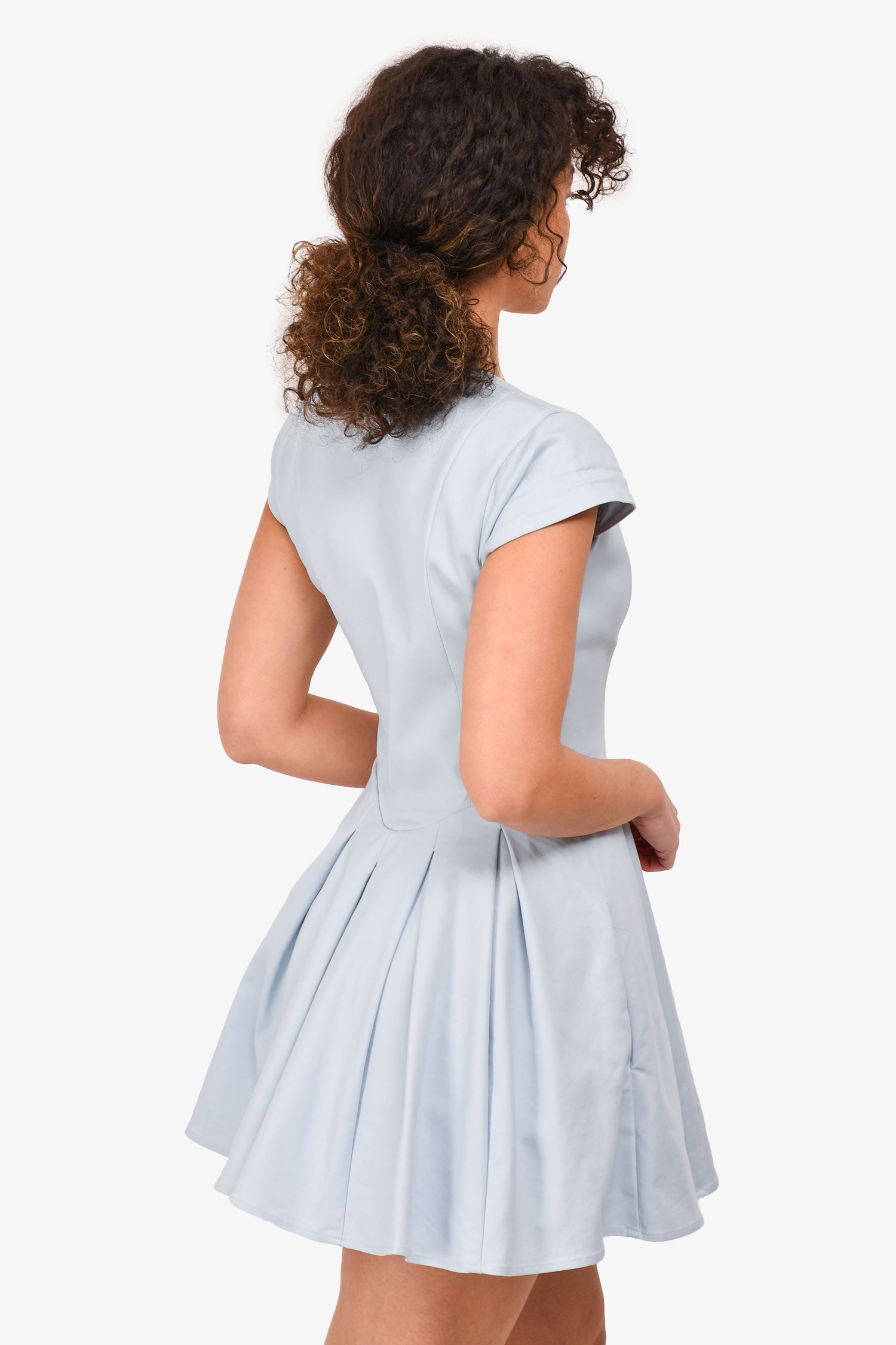 Meshki Light Blue Cotton Keely Mini Dress Size S – Mine & Yours Meshki Light Blue Cotton Keely Mini Dress Size S – Mine & Yours