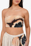 COS Beige Bead Patterned Bandeau + Maxi Skirt Set Size 36