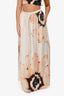 COS Beige Bead Patterned Bandeau + Maxi Skirt Set Size 36