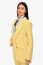 Lovers + Friends Yellow Double Breasted Blazer Size M