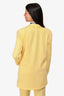 Lovers + Friends Yellow Double Breasted Blazer Size M
