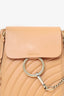 Chloe Brown Leather Quilted Faye Backpack