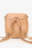 Chloe Brown Leather Quilted Faye Backpack
