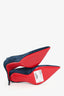 Christian Louboutin Blue Suede 'Kate 85' Heels Size 37.5