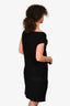 Pre-Loved Chanel™ Black Wool CC Midi Sleeveless Dress Size 42