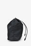 Prada 2019 Black Nylon Vela Logo Drawstring Bucket Pouch