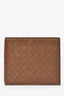 Bottega Veneta Brown Leather Intrecciato Bifold Wallet