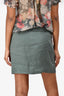 Vince Green Linen Mini Skirt Size 2