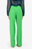 Samsoe Samsoe Neon Green Wide Leg Trousers Size M