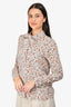Frame White Floral Blouse Size M
