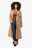 Weekend Max Mara Tan Belted Trench Coat Size 8